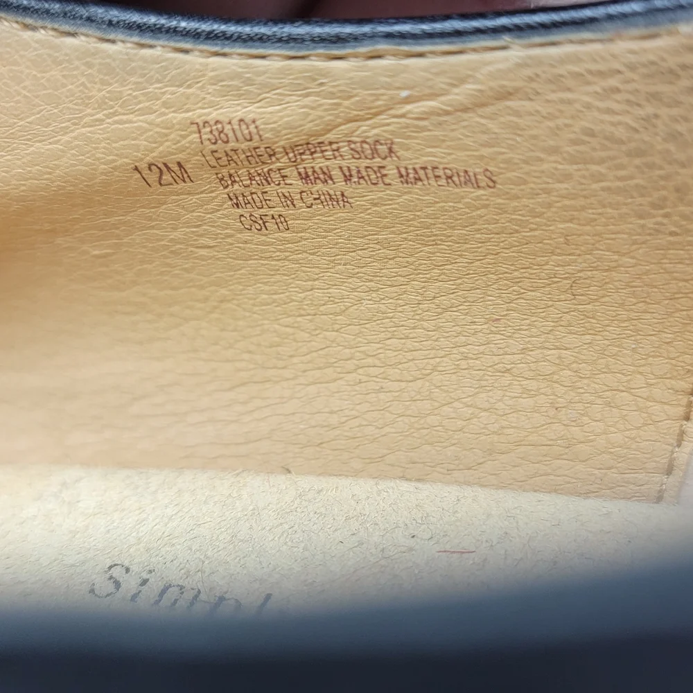 SoftSpots Black‎ Leather Wedge Size 12M. #1323